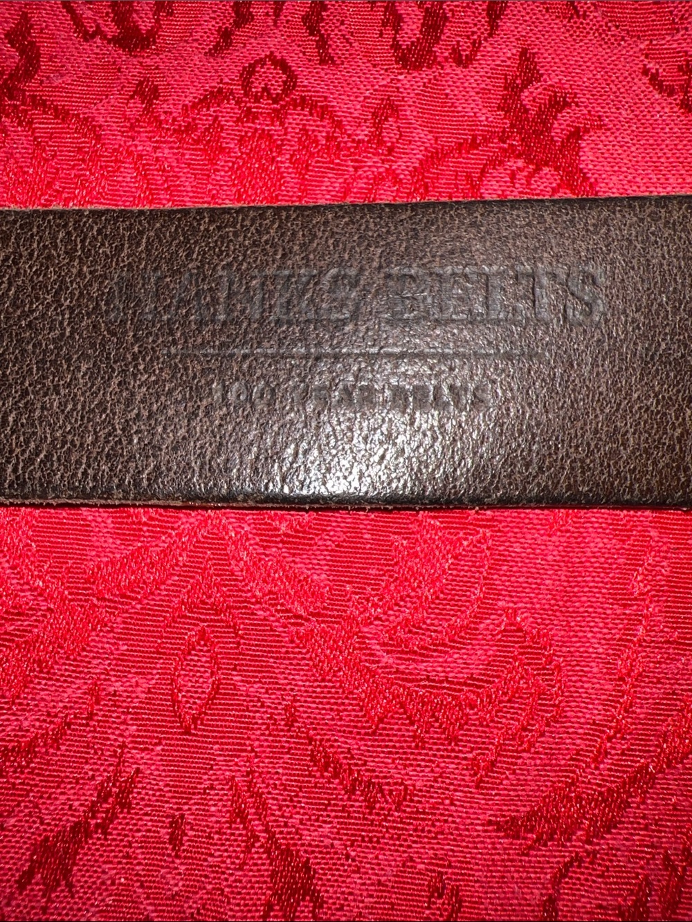 Hanks Belts 100 Year Belt Brown Full Grain Leather Belt Men's Size 44 USA - Picture 4 of 7
